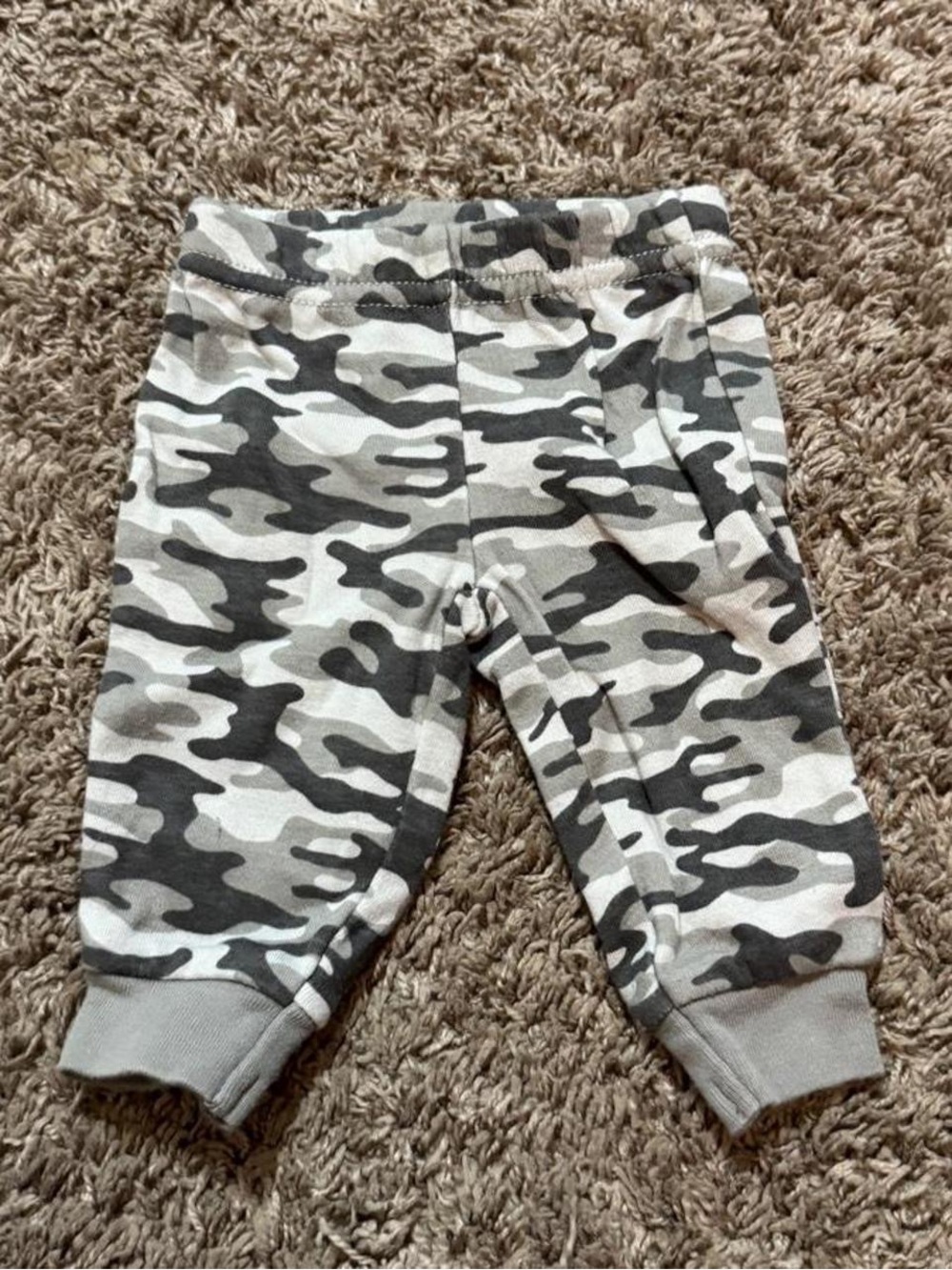 Child of Mine by Carter’s Gray Camo Baby Jogger Pants Newborn NB